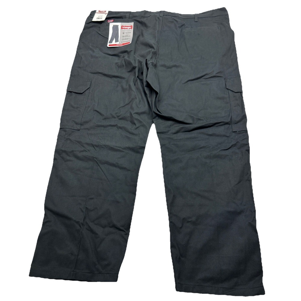 Wrangler Workwear Mens Cargo Pants 44x30 Black Relaxed Fit 7 Tool Pockets NEW